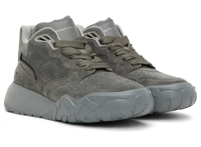 Alexander McQueen Gray Court Sneakers (705121WHZ2B) (4)