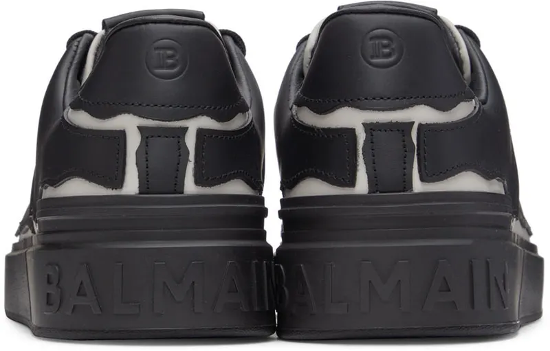 Balmain Black & White B-Court Sneakers (XM0VI288LRBL)