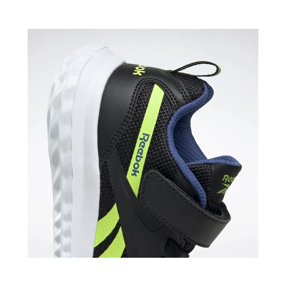 Reebok Rush Runner Alt Shoes Black / Yellow Flare / Court Blue