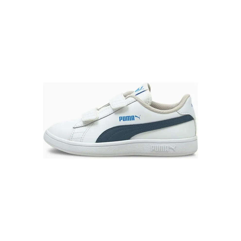 PUMA Smash V2 Kids’ White/Intense Blue (365173-30)