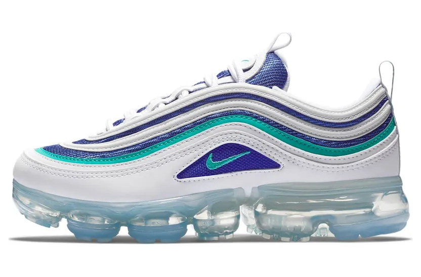 Nike Air VaporMax 97 White Indigo Burst Hyper Jade (GS)