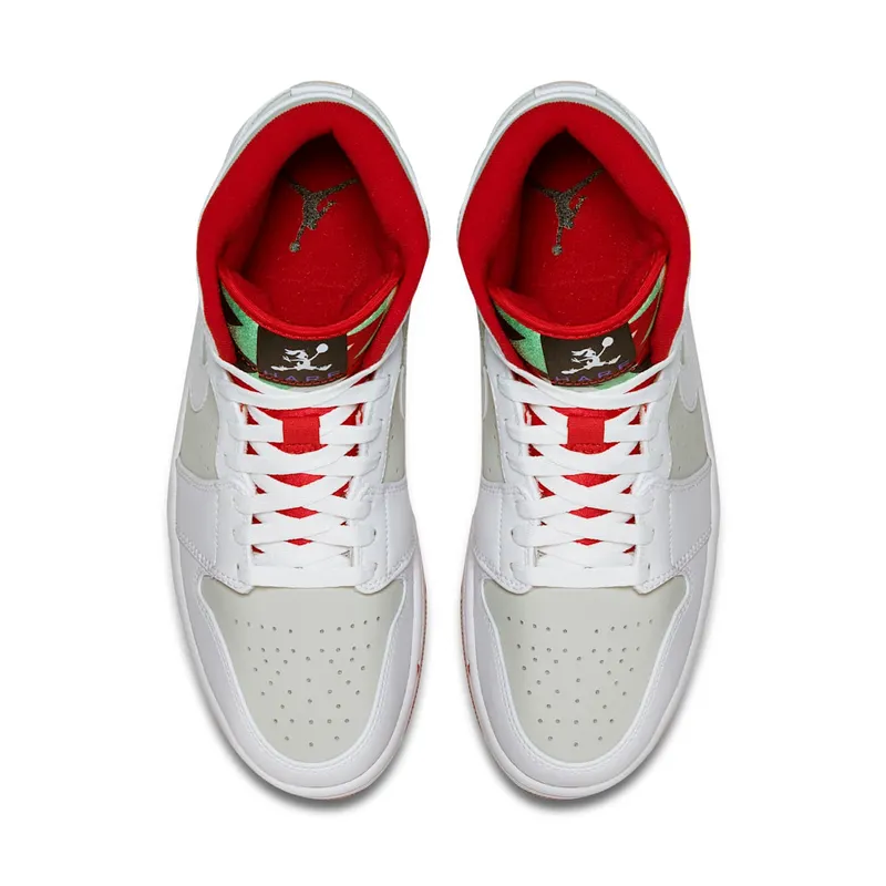 Jordan 1 Retro Hare (2015) White/True Red-Light Silver-Black (719551-123)