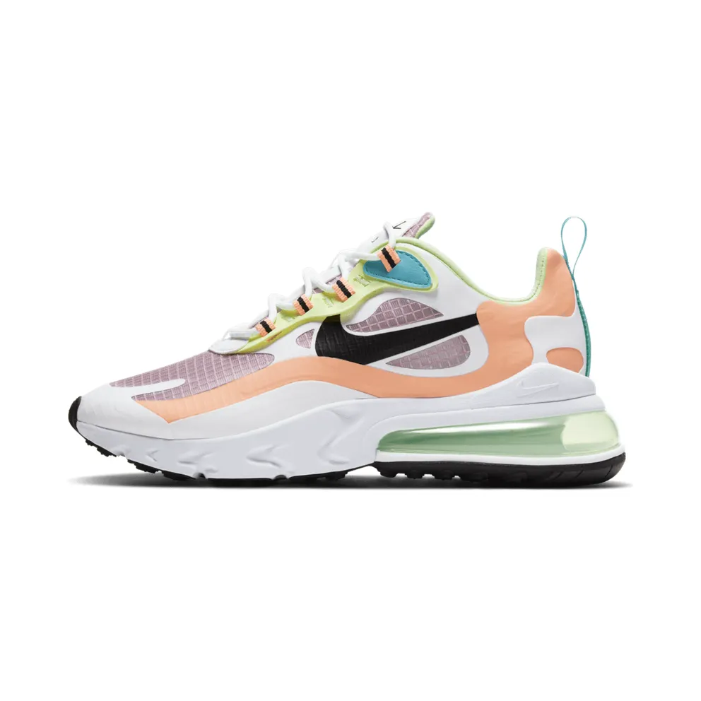 Nike Air Max 270 React SE Light Arctic Pink (W) Light Arctic Pink/Orange Pulse-White-Black (CJ0620-600)