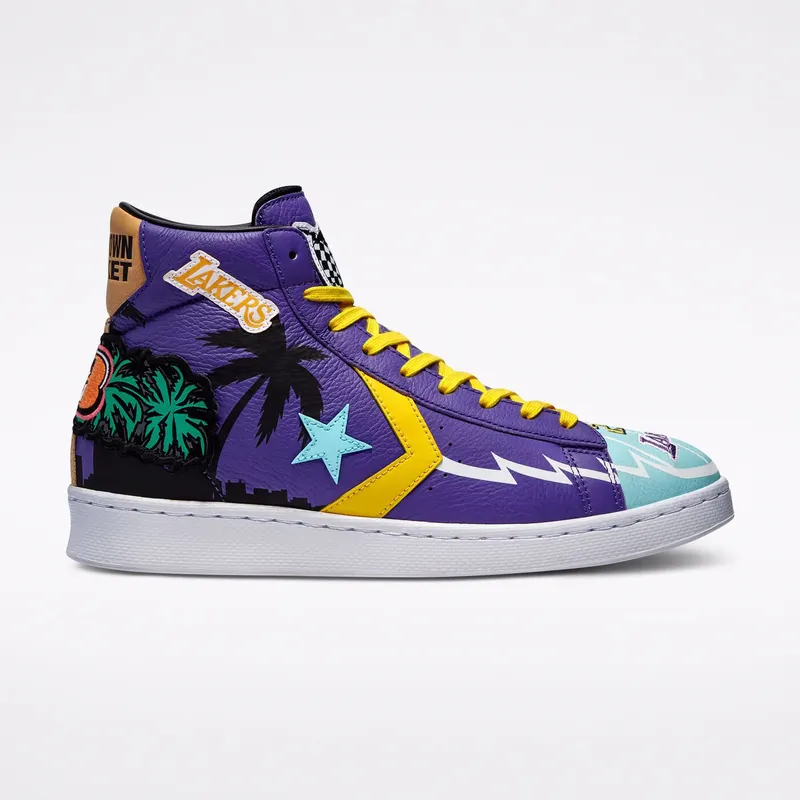 Converse x Chinatown Market “Lakers Championship Jacket” Pro Leather Hi (171240C)