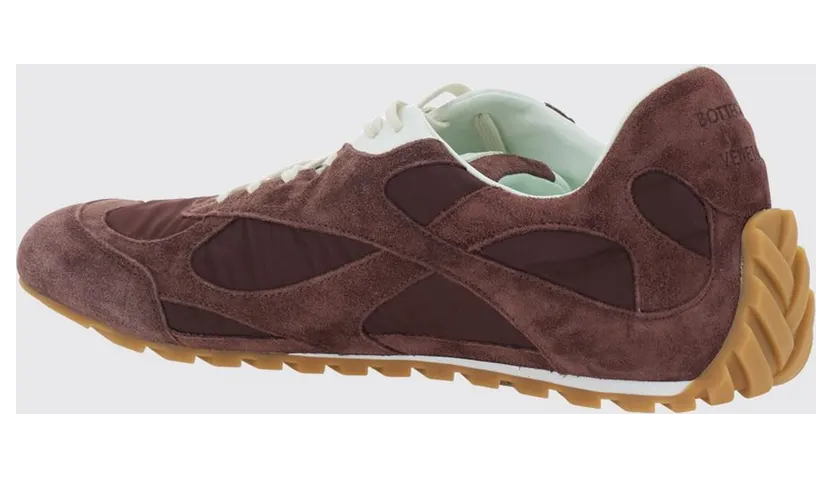 Bottega Veneta Orbit Flash Suede Calfskin Trainers Burgundy (867921V3MS26186) (2)