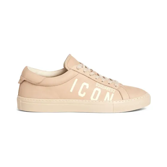 DSQUARED2 Sneakers met logoprint – Beige (SNM038409700001)