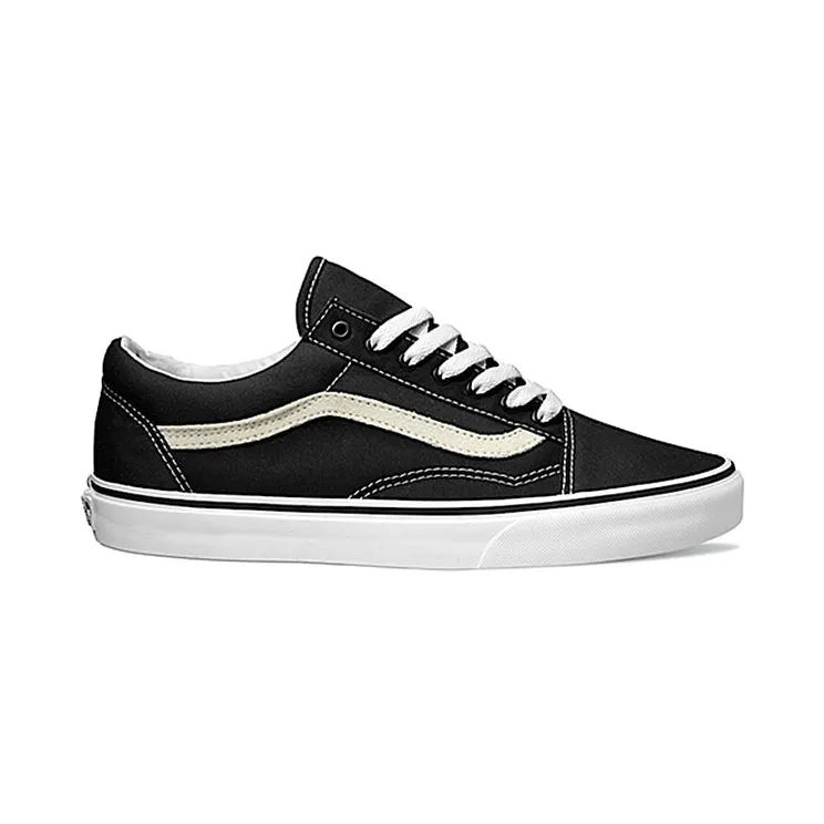Vans Old Skool Black White (White Heel Tab) (VN000ZDF1WX)