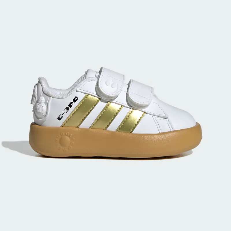Adidas ADIDAS STAR WARS GRAND COURT 2.0 Shoes PEUTERS Cloud White / Gold Metallic / Preloved Bronze (IH1138)