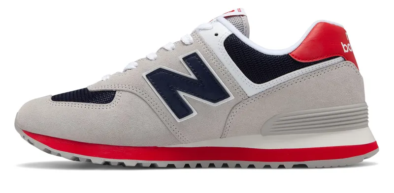 New Balance 574 Classic Grey Navy Red Grey/Navy-Red (ML574MUB)