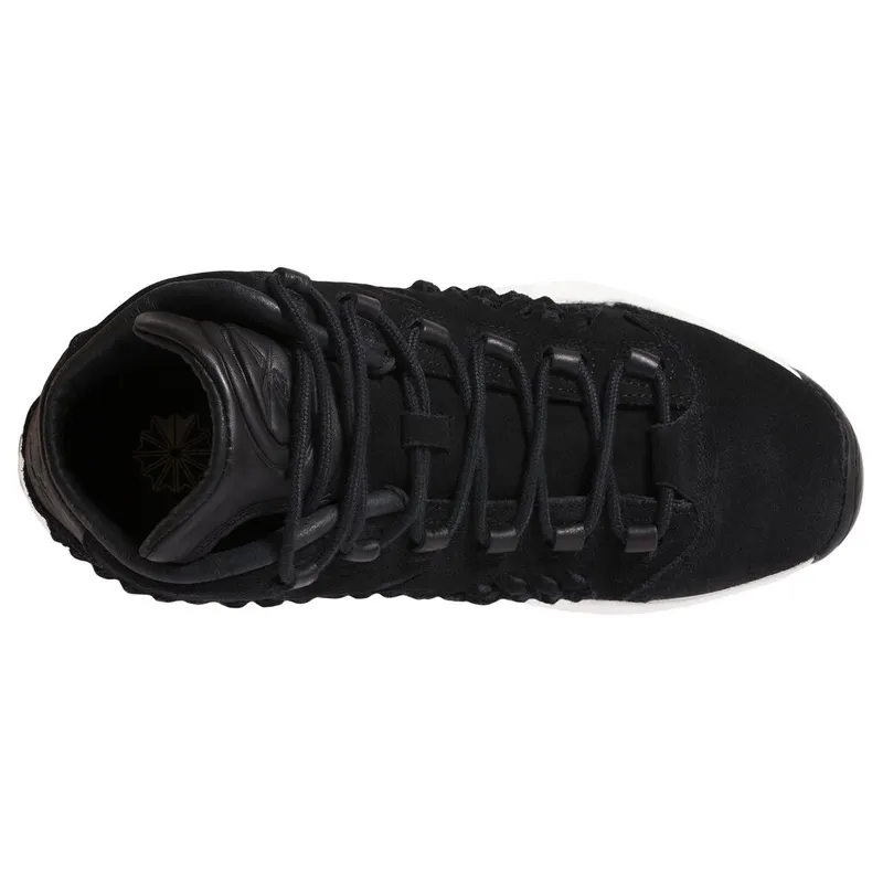 Reebok Question Mid Hall of Fame Black Braid Black/White (Other Brands Reebok)