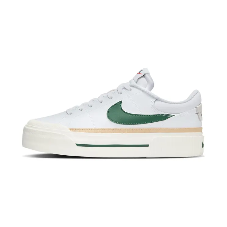 Nike Court Legacy Lift “White / Sail / Sesame / Fir” (DM7590-107)