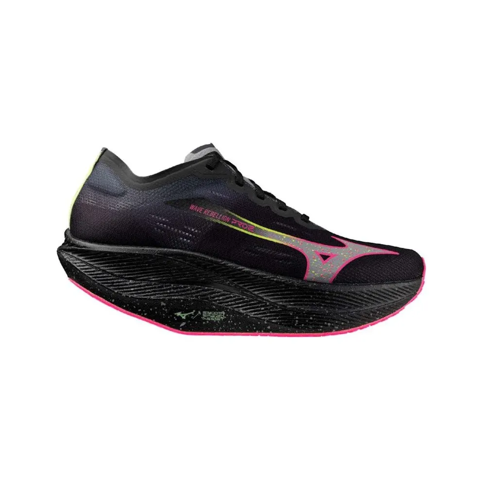 Mizuno Wave Rebellion Pro 2 Black Silver Pink Tetra (U1GD241752)
