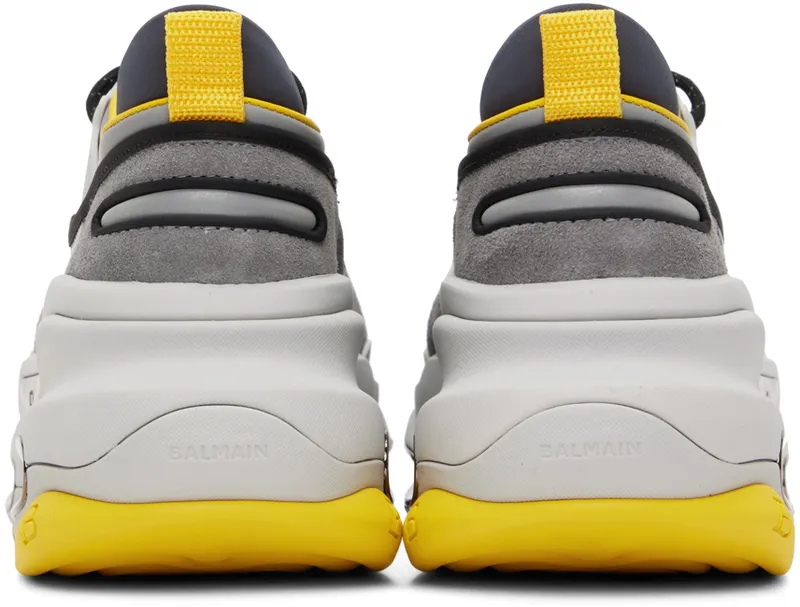 Balmain B-Bold Low-Top “Gray” (YM0VI278TPND)