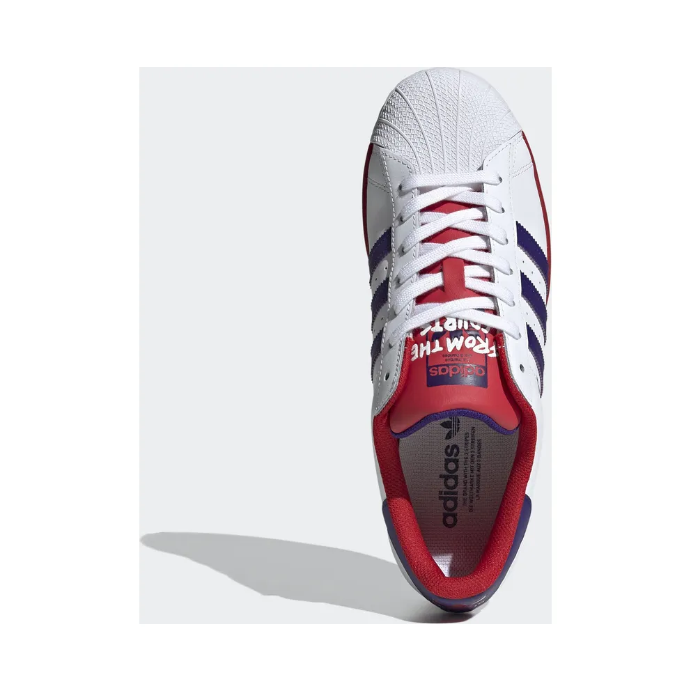 adidas Superstar White Purple Scarlet Cloud White/Purple/Scarlet (FV4189)