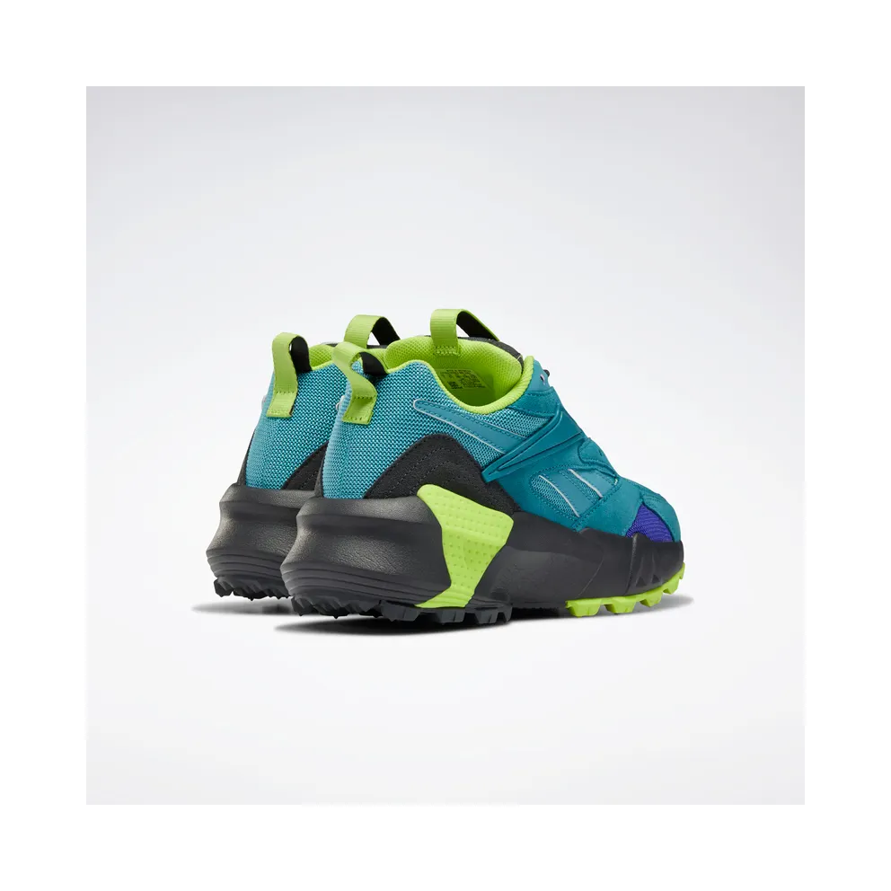 Reebok Aztrek Double Mix Trail Shoes Mineral Mist / True Grey 8 / Neon Lime