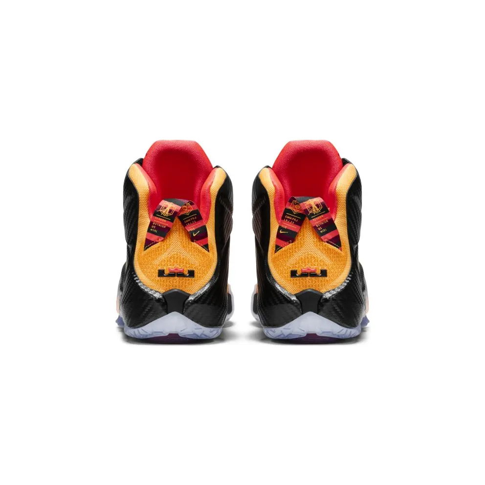 Nike LeBron 12 Witness Laser Orange/Green Glow-Black (684593-830)