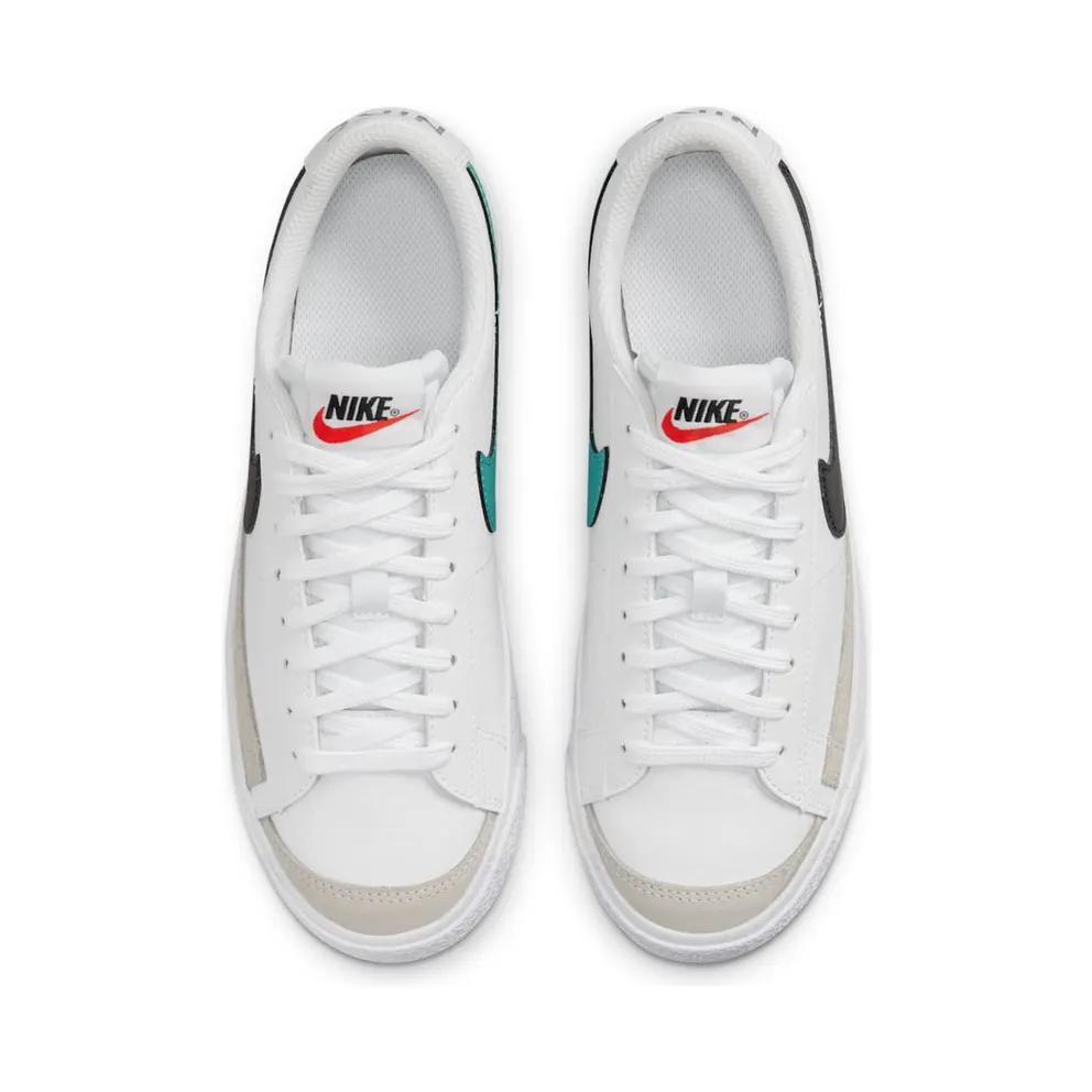 Nike Blazer 77 Low White Black Washed Teal (GS) (DA4074-108)
