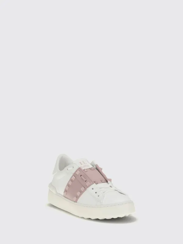 Valentino garavani Rockstud Untitled Sneakers in Smooth Leather with Studs White 1 (S0A01LTU834)