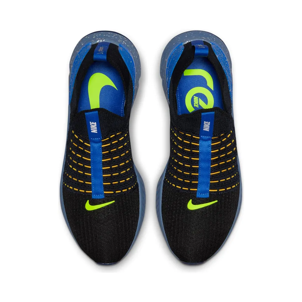 Nike React Phantom Run Flyknit 2 Black Hyper Royal (DZ4849-001)