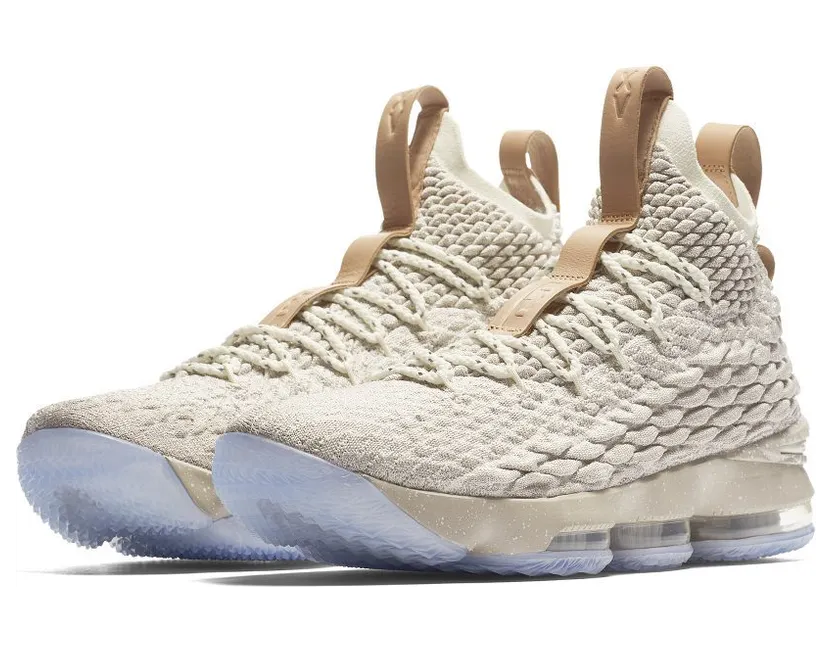LeBron 15 “Ghost” String/Sail-Vachetta Tan (897648-200)