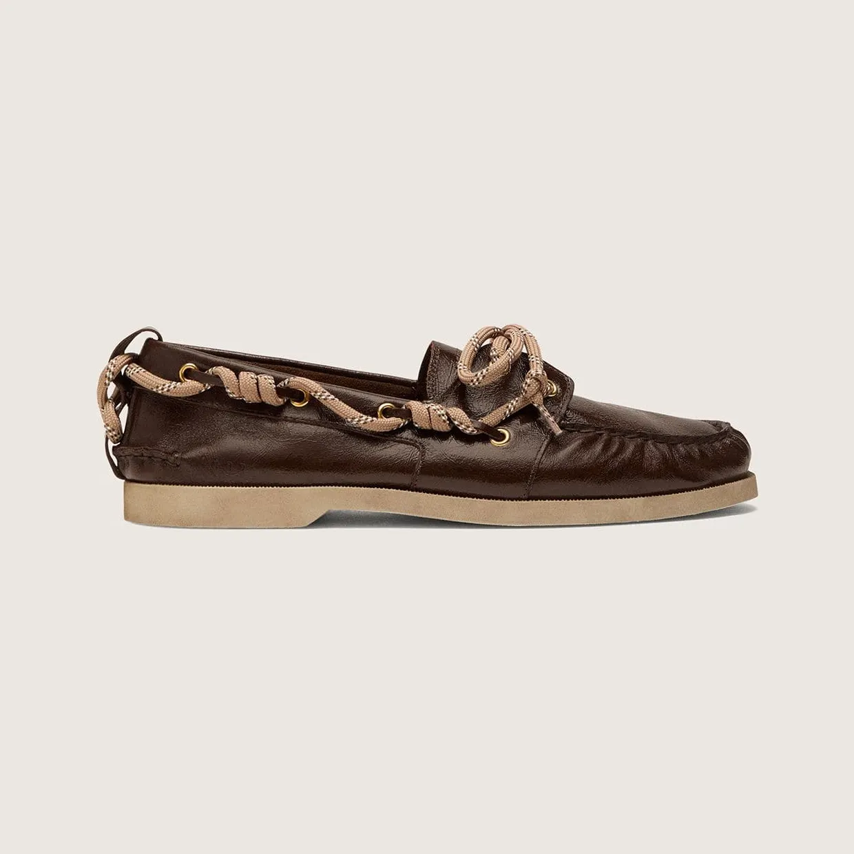 Golden Goose Cruise Loafer In Glossy Dark Brown Leather (GMF00883.F008318.55381)