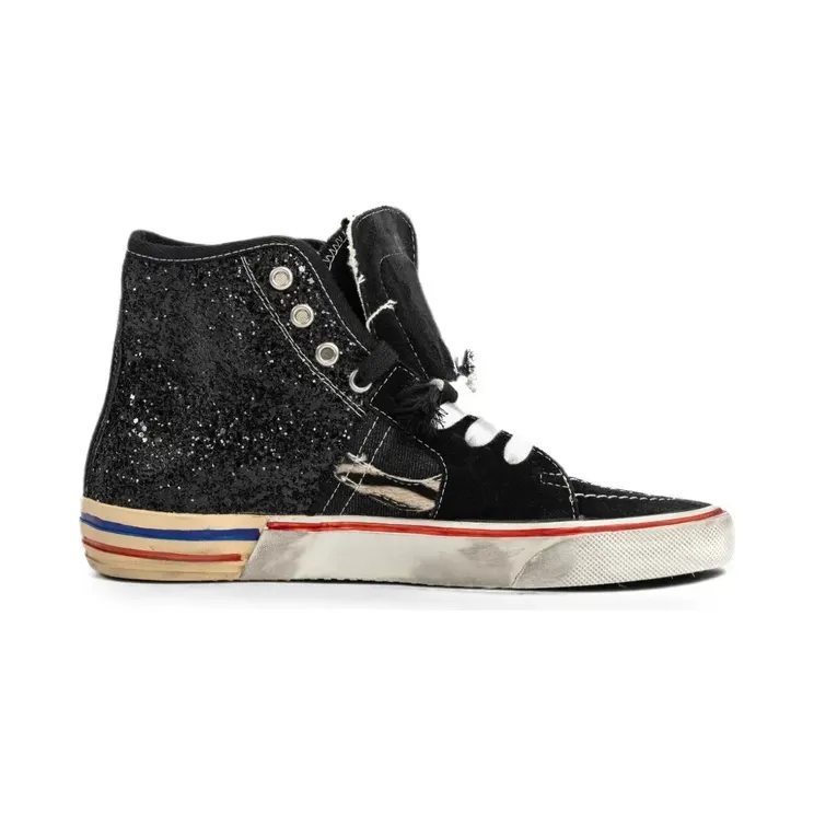 Paul Easterlin Calystar high-top verfraaid met glitters “Black” (CS036BBBLACKBLACK)