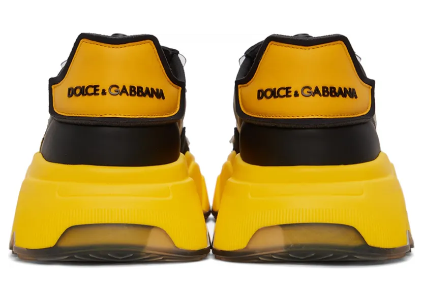 Dolce & Gabbana Yellow & Black Daymaster Sneakers (CS1941 AQ709) (4)