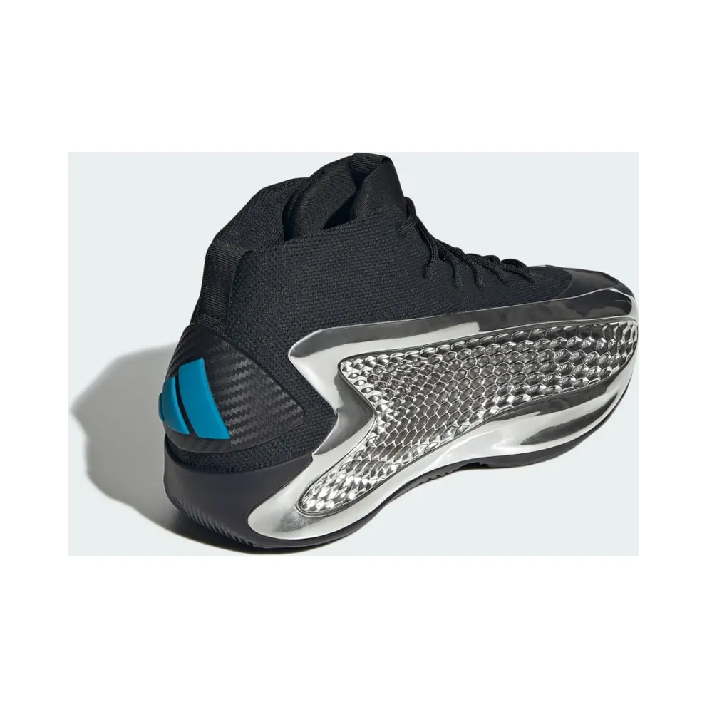 Adidas Anthony Edwards 1 Low Core Black / Silver Metallic / Core Black (JI0424)