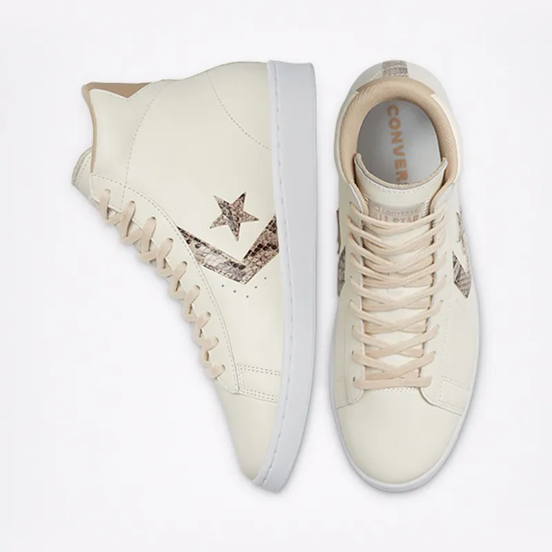Converse Snake Print Pro Leather High Top Egret/nomad/egret (170497C)