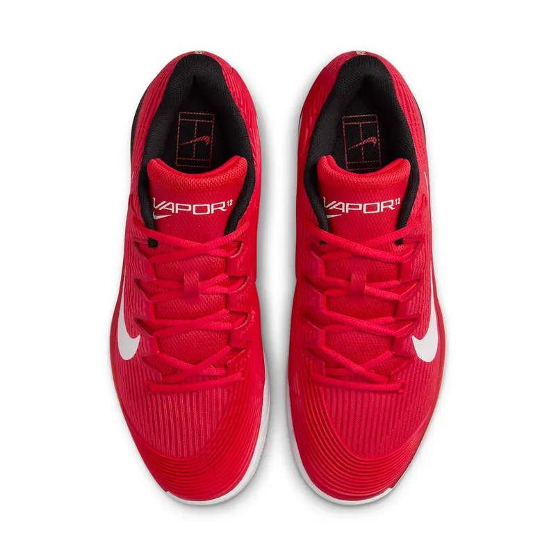 Nike Court Air Zoom Vapor 12 HC University Red Black Gym Red White (FV5552-600)