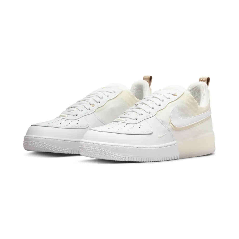Nike Air Force 1 React Coconut Milk – “White / White-coconut Milk / Light Iron Ore” (DH7615-100)