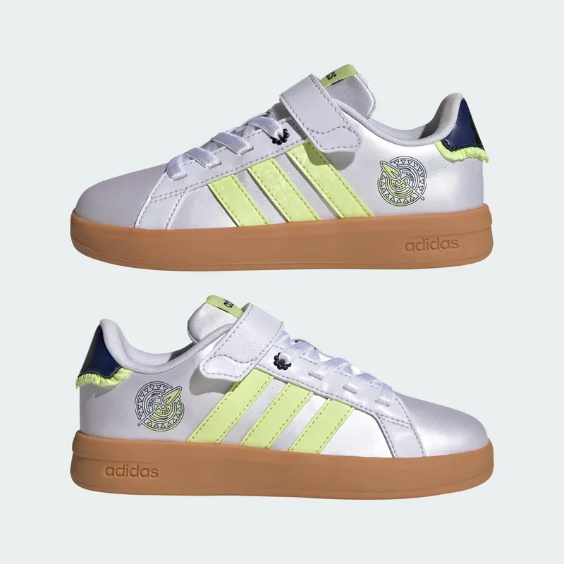 Adidas ADIDAS DISNEY GRAND COURT 3.0 Shoes KIDS Frozen Purple / Semi Frozen Lemon / Gum (KI9181)