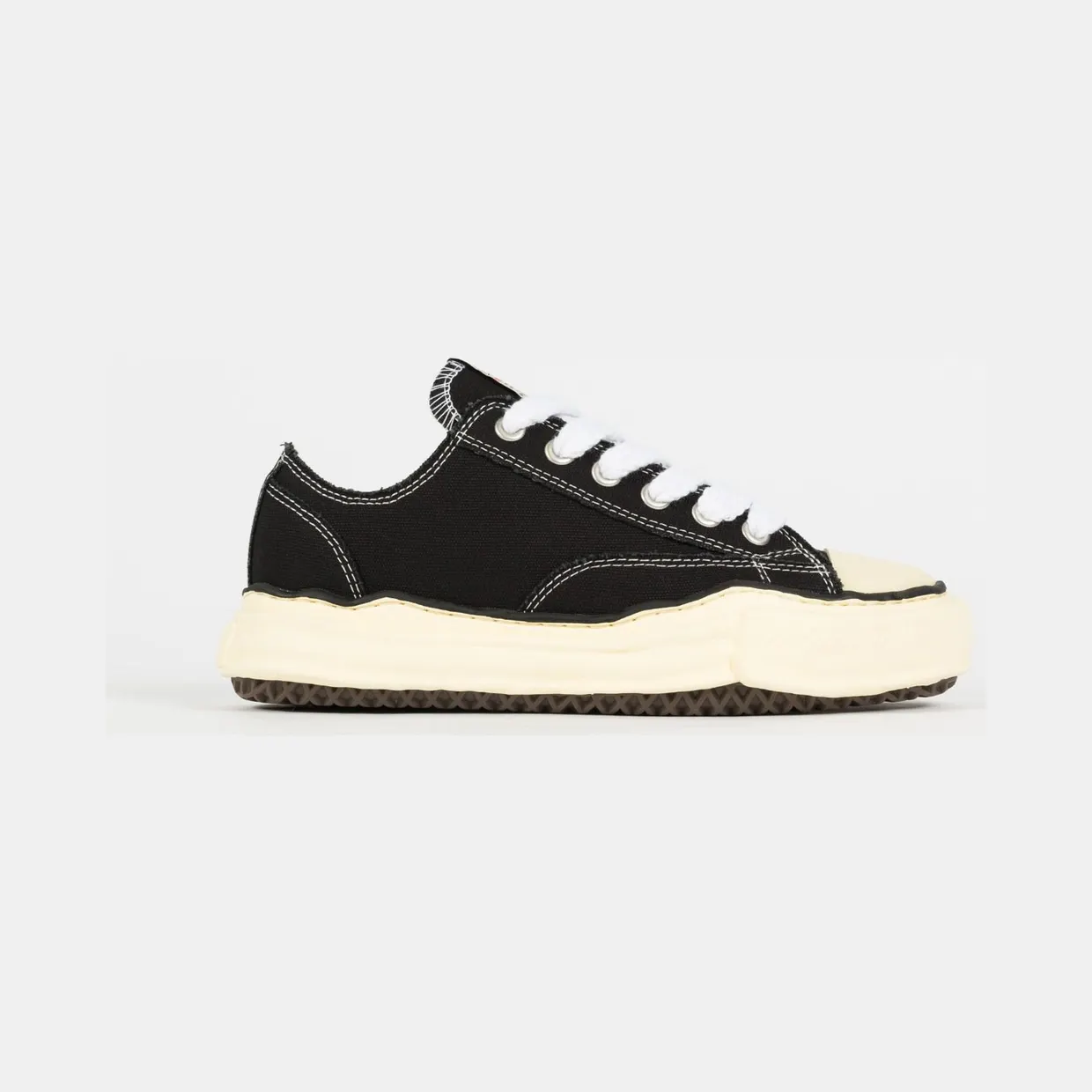 Maison Mihara Yasuhiro Peterson OG Sole Canvas Low Black White (A09FW733-BLK)