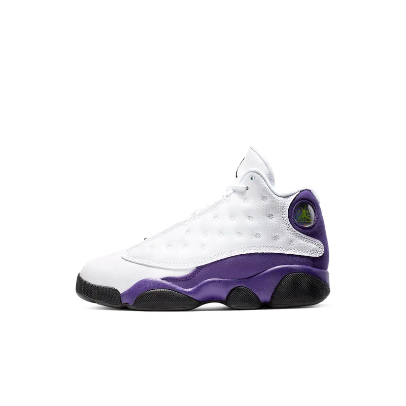 Jordan 13 Retro Lakers (PS) White/Black-Court Purple-University Gold (414575-105)