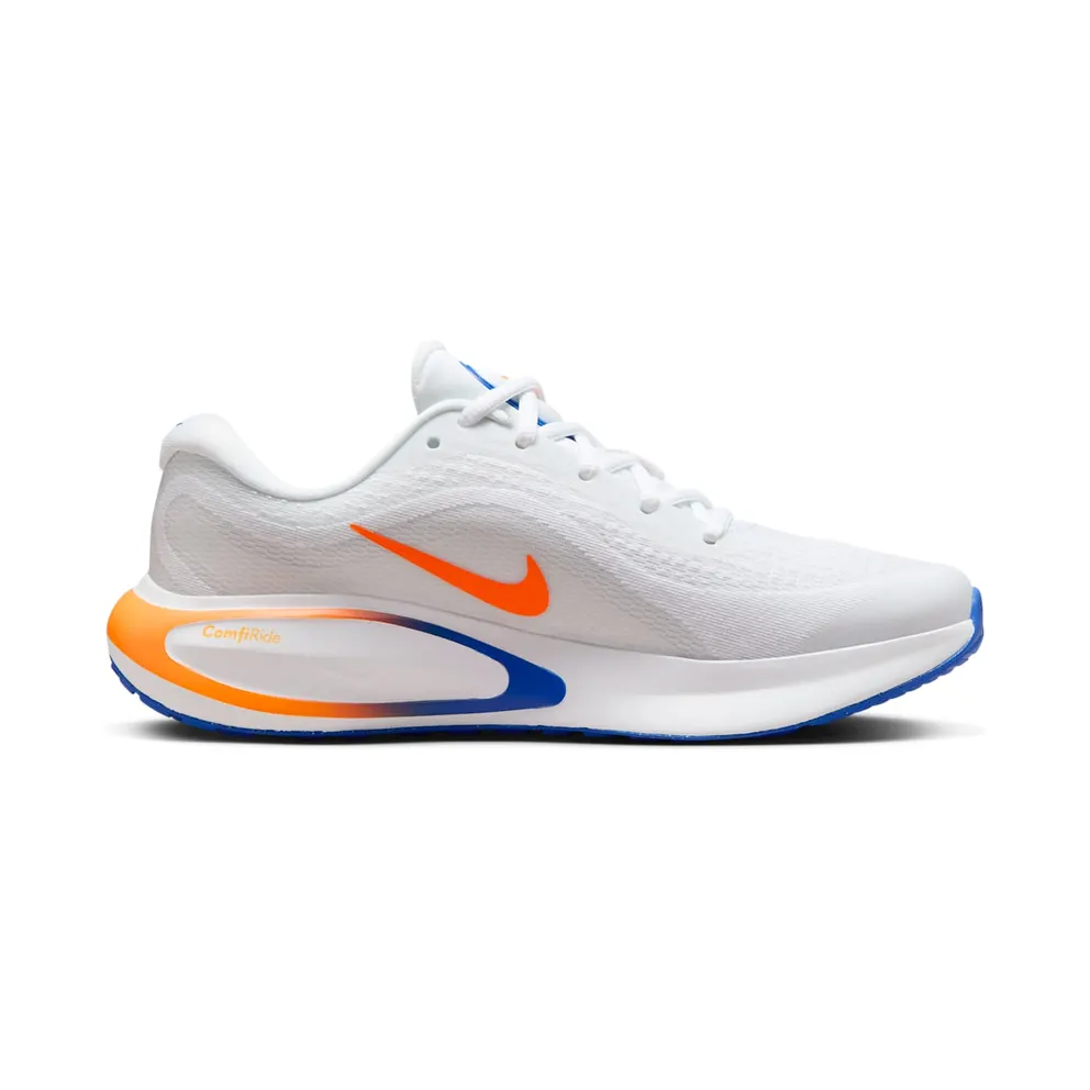 Nike Journey Run “White / Total Orange / Platinum Tint / Racer Blue” (HQ4218-100)