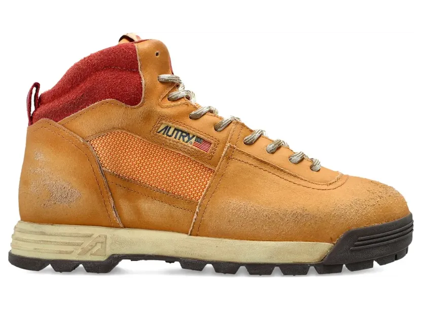 Autry High-Top-Sneakers mit Schnürung “Brown” (HBMWSF02)