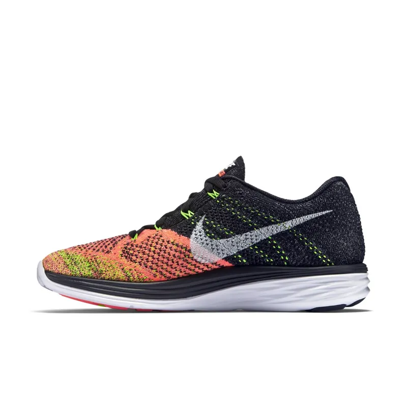 Nike Flyknit Lunar3 Orange Toe Black/White-Hot Lava-Volt (698181-007)