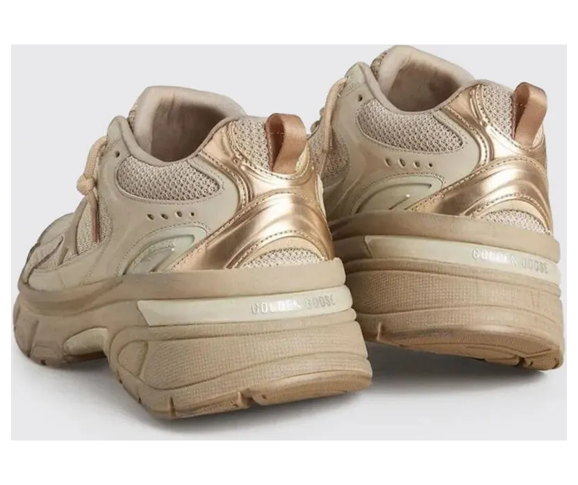 Golden goose Lightstar Mesh and Leather Sneakers Grey (GWF00724F00733015765) (2)