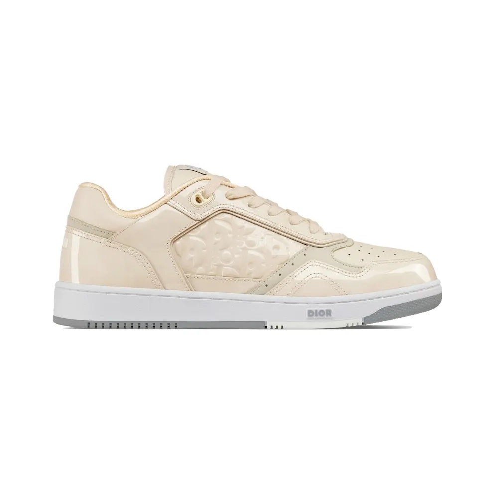 Dior B27 Low Cream Patent Dior Oblique Gravity Embbossed (3SN272ZYV-H140)