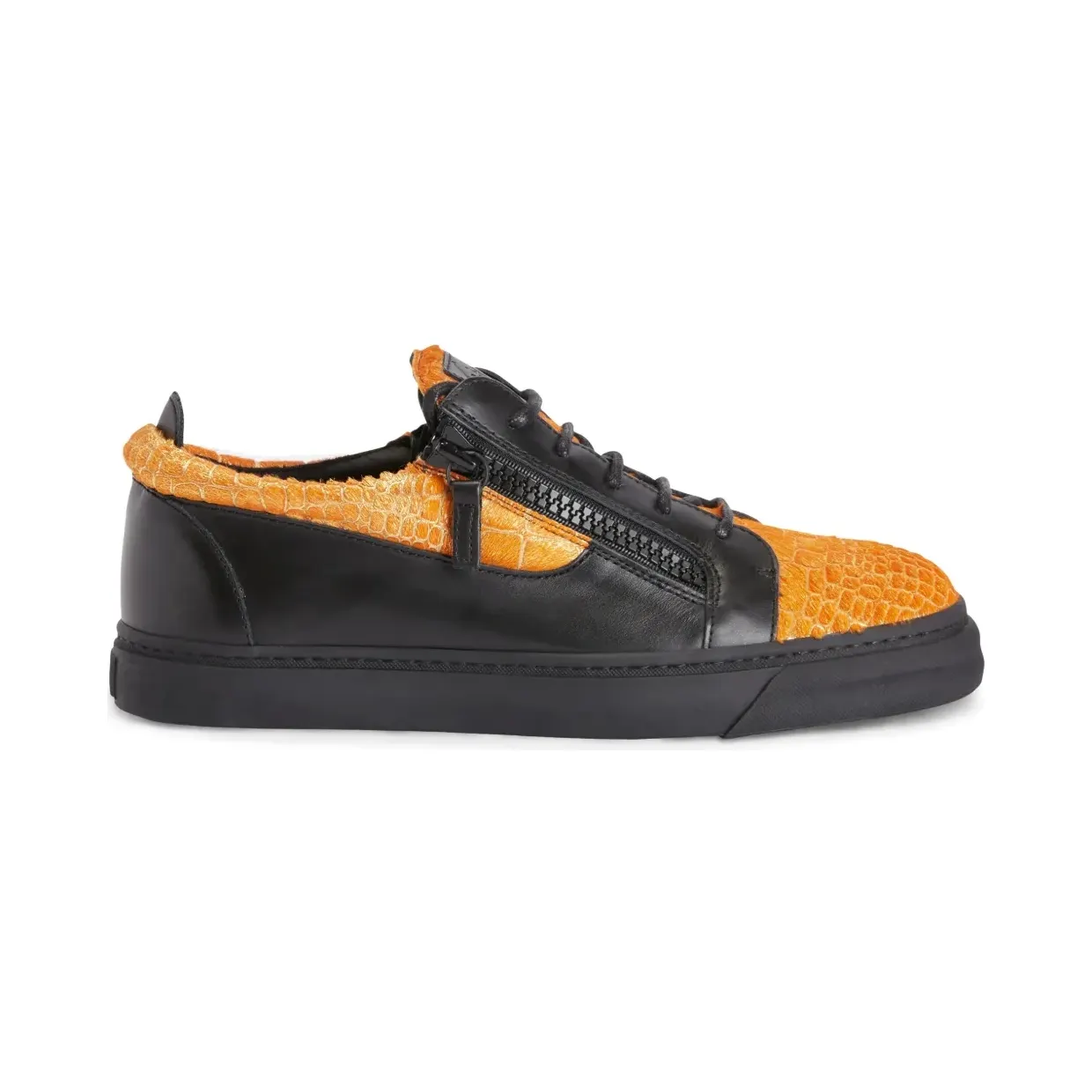 Giuseppe Zanotti Frankie mit doppeltem Reißverschluss “Black” (RU00129K54)