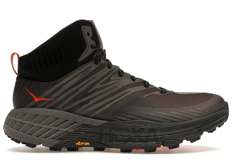 Hoka One One Speedgoat Mid Gore-Tex 2 Black Grey Red (1106532-ADGG)