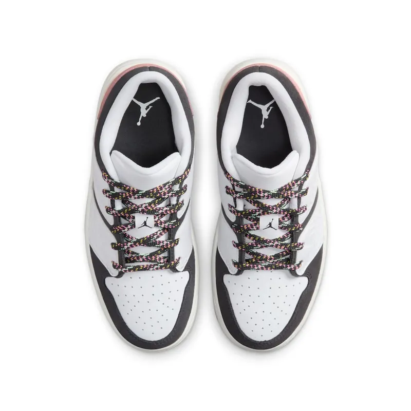 Jordan Nu Retro 1 Low White Red Stardust Saturn Gold Anthracite (FJ5734-101)