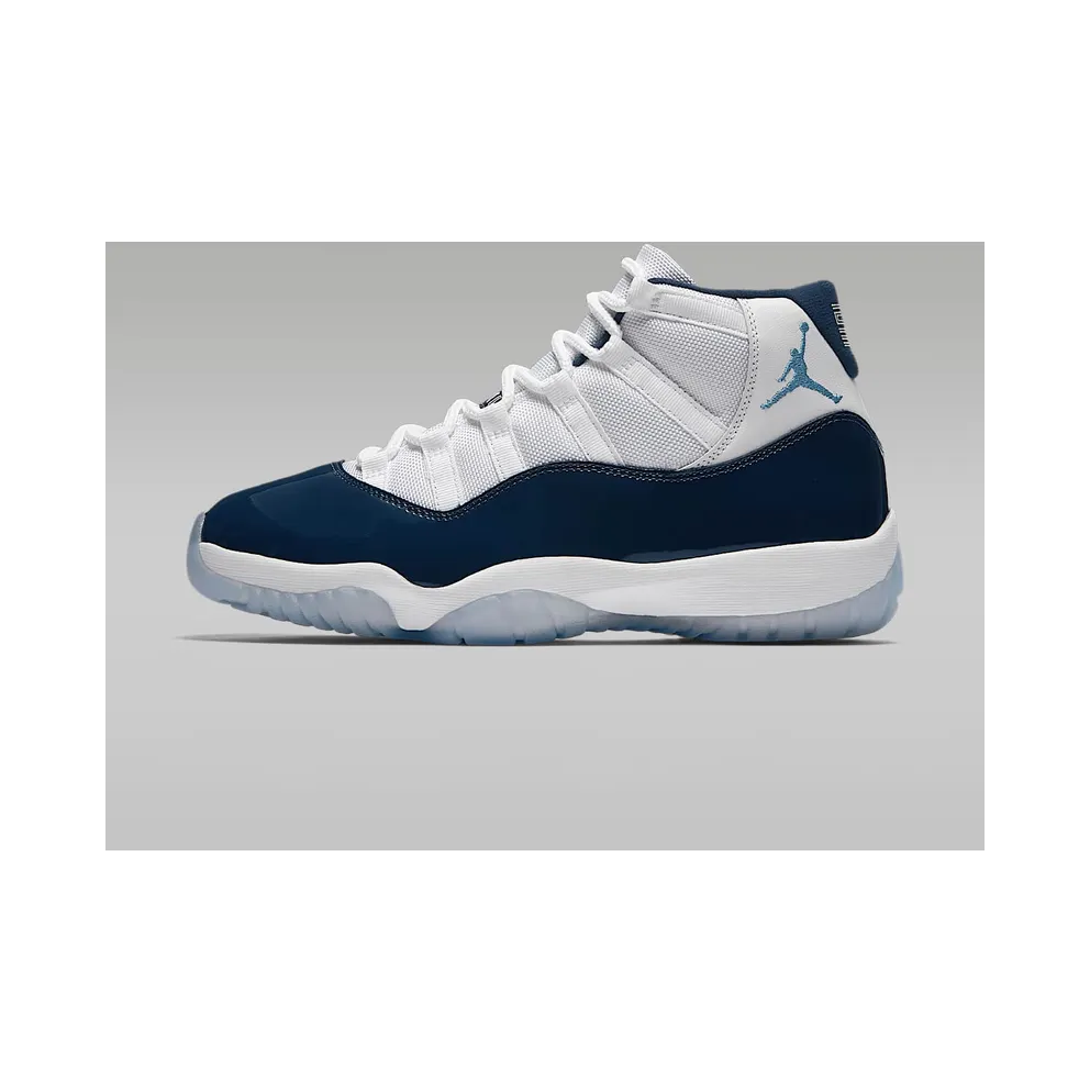 Jordan 11 Retro UNC Win Like 82 White/University Blue-Midnight Navy (378037-123)