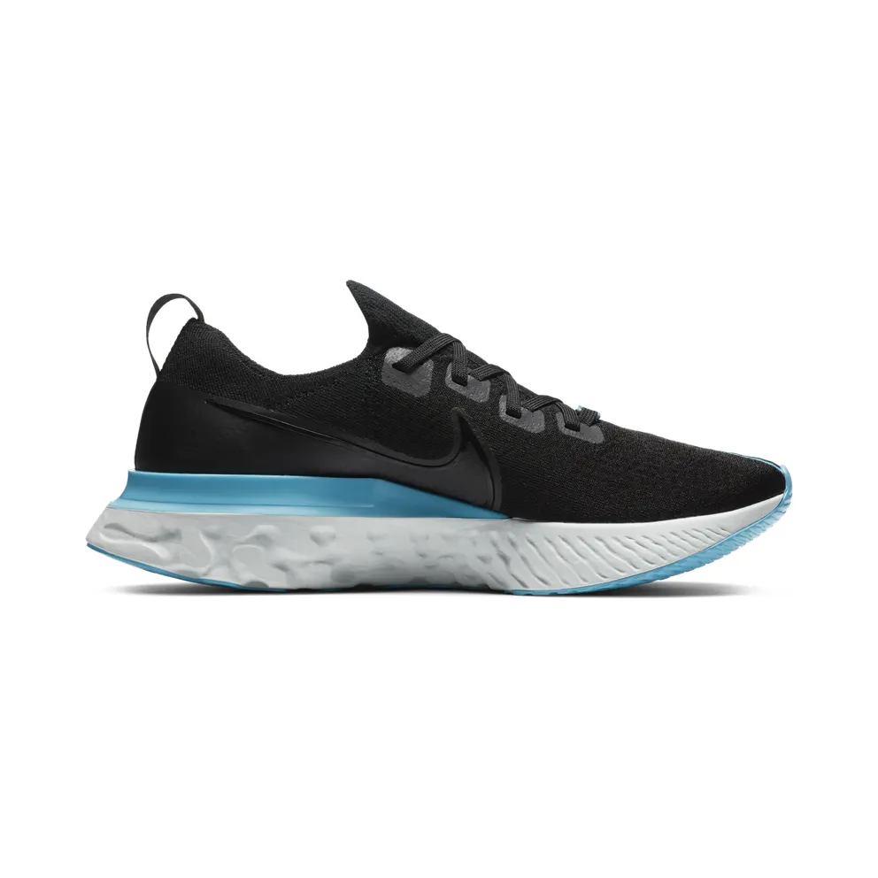 Nike React Infinity Run Flyknit ‘Fast City’ Black/Blue Fury/Pure Platinum/Photon Dust (CT1499-001)