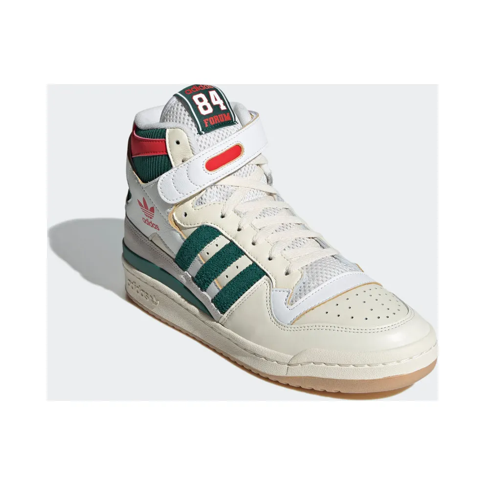 Adidas Forum 84 High Cream White / Collegiate Green / Red (GX9055)