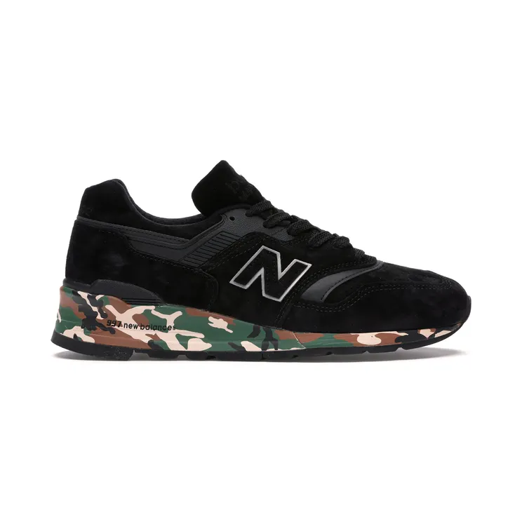 New Balance 997 Black Camo Midsole