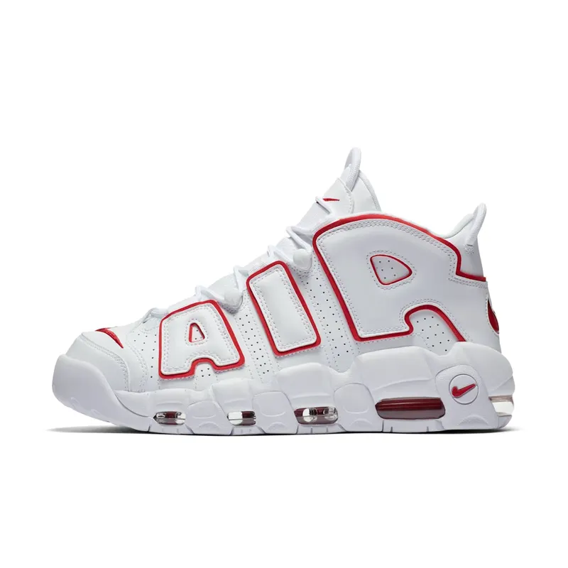 Nike Air More Uptempo White Varsity Red Outline White/Varsity Red-White (921948-102)