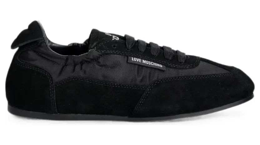 Love Moschino met suède vlakken en logo-label “Black” (JA10411G0OIND)