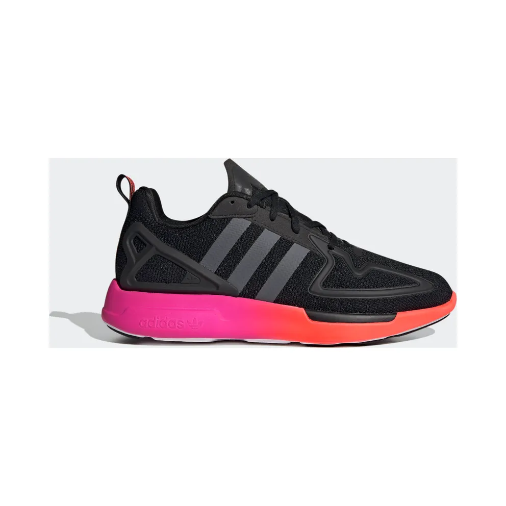 adidas ZX 2K Flux Schuh Core Black / Grey Six / Shock Pink (FV9970)