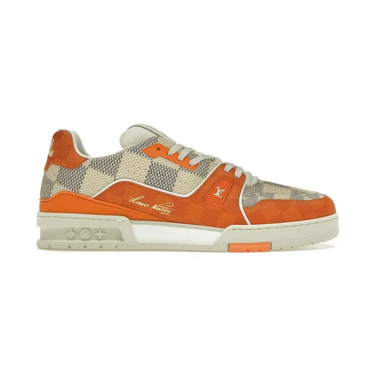 Louis Vuitton LV Trainer Damier White Orange (1AC56P)